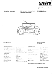Sanyo MCD-Z8F (AU) Service Manual