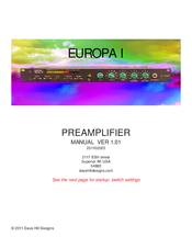 Dave Hill Designs EUROPA I User Manual