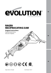 Evolution RAGE8 Original Instructions Manual