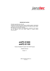 Janz Tec emPC-X1600 Hardware Manual