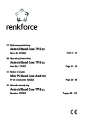 Renkforce 1272033 Operating Instructions Manual