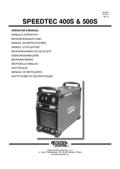 Lincoln Electric SPEEDTEC 500S Operator's Manual
