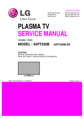 LG 42PT250B Service Manual