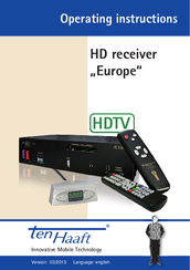ten Haaft HD receiver Europe Operating Instructions Manual