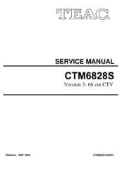 Teac CTM6828S Service Manual