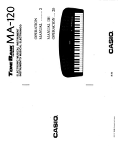 Casio MA-120 Operation Manual