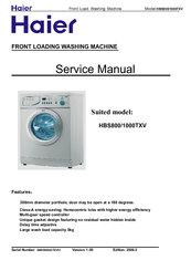 Haier HBS800 Service Manual
