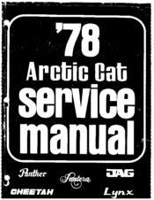 Arctic Cat Pantera 1978 Service Manual