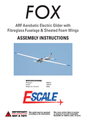 Escale Fox Assembly Instructions Manual