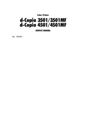 Olivetti d-Copia 4501 Service Manual