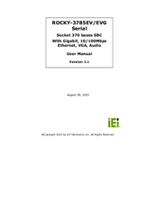 ICP Electronics ROCKY-3785EV Serial User Manual