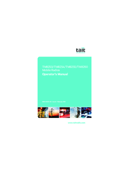 Tait TM8255 Operator's Manual