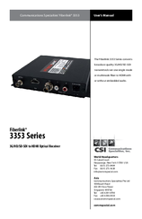 Fiberlink 3353 Series User Manual