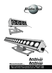 STUDIO DUE Archibar 16m User's And Operator's Manual