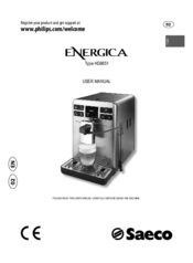 Saeco Energica HD8851 User Manual