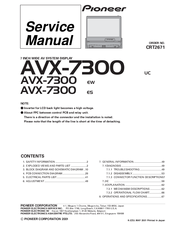Pioneer AVX-7300/UC Service Manual