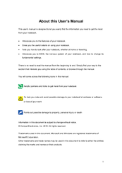 Compal Notebook PC User Manual