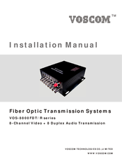 Voscom VOS-8800FDSR-4 Installation Manual