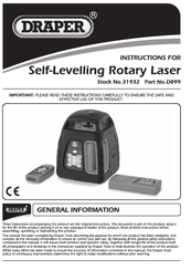 Draper D899 Instructions Manual