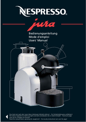 Nespresso Jura User Manual