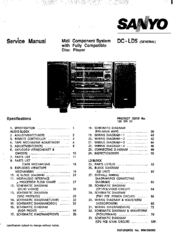 Sanyo DC-LD5 Service Manual