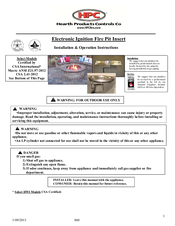 HPC 18FSS90HWI?SQ Installation & Operation Instructions