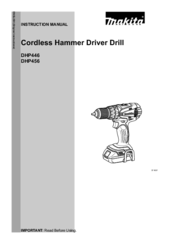 Makita DHP446 Instruction Manual