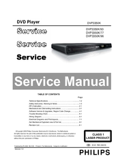 Philips DVP3350K/96 Service Manual