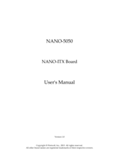 Portwell NANO-5050 User Manual
