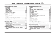 Chevrolet Kodiak 2006 Owner's Manual
