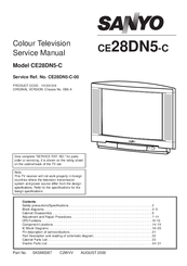 Sanyo CE28DN5-C Service Manual