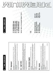 Mc Crypt PREMIUM GLPS320-RGB Laser Operating Instructions Manual