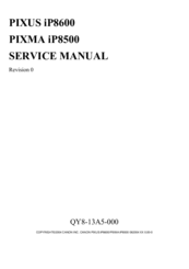 Canon PIXUS iP8600 Service Manual