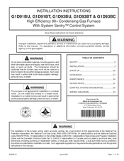 Lenoxx G1D91BU Installation Instructions Manual