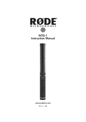 RODE Microphones NTG-1 Instruction Manual