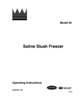 Carrier Saline 20 Operating Instructions Manual