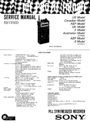 Sony ICF-PR080 Service Manual