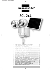 brennenstuhl SOL 2x4 Instructions For Installation And Use Manual