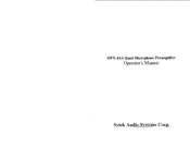 Sytek MPX-4Aii Operator's Manual