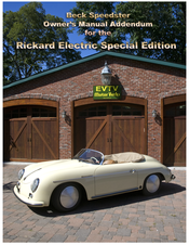 Rickard Electric Beck Speedster Owner's Manual
