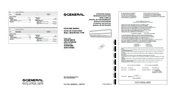 General ASH9FSBCW Operating Instructions Manual