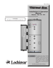 Lochinvar TSU257 Operation Manual