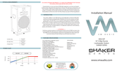 VM Audio VAS310P Shaker Series Installation Manual