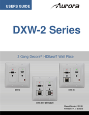 Aurora DXW-2EUH User Manual