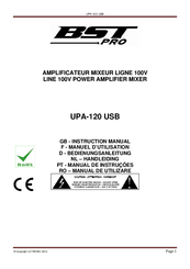 BST PRO UPA-120 USB Instruction Manual