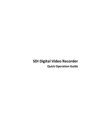 DSS HDDVR0404-SDI Quick Operation Manual