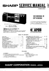 Sharp VZ-3000H/E Service Manual