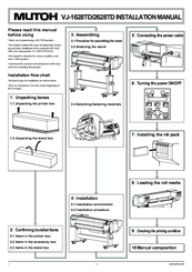 MUTOH VJ-2628TD Installation Manual