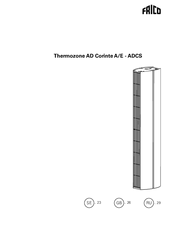 Frico Thermozone AD Corinte A/E User Manual