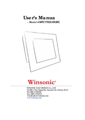 winsonic MFC1705S-EN30C User Manual